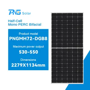 Hot Sale PNG 530W 535W 540W Dual Glass Solar Panel Trina P Type 545W 550W Pv Panel 144 Cells Perc In Stock