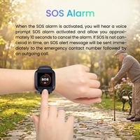 Braccialetto con Rilevamento Cadute e Allarme SOS, Smartwatch 4G per Anziani con GPS, Monitoraggio Frequenza Cardiaca e Chiamata di Emergenza