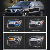 Phares LED VLAND pour Jeep Grand Cherokee WK2 2011-2013 4ème génération (Quatrième Génération WK2)