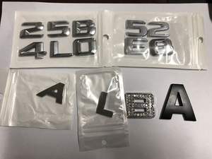 Vente en gros d'emblèmes de <span class=keywords><strong>coffre</strong></span> de <span class=keywords><strong>voiture</strong></span> en ABS avec lettre chromée logo autocollant de carrosserie - Product Image 6