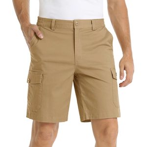 2023 quần short mới màu rắn Mens đa túi vận chuyển hàng hóa giản dị quần ngắn - Product Image 1
