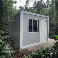 Prêt à expédier Petite maison modulaire préfabriquée en acier Maison préfabriquée pliable portable pour bureau