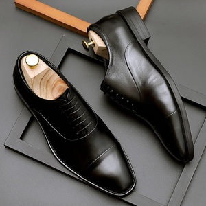 Zapatos Casuales de Hombre de Piel Genuina con Cordones y Punta Puntiaguda, Aumentan la Estatura, Modernos y a la Moda, Recién Lanzados y Muy Populares - Product Image 4