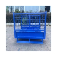 Conteneur en treillis métallique galvanisé pour la protection contre la corrosion, pour entrepôt industriel, palette en treillis métallique pliable, cage