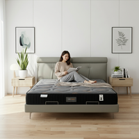 Matelas fin double à infusion de gel pour chambre familiale, hypoallergénique et adapté aux personnes âgées