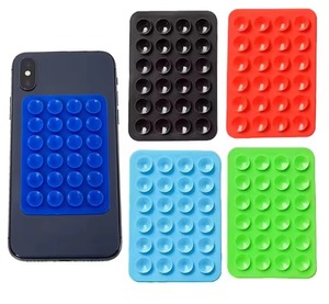 Đa chức năng Silicone hút điện thoại trường hợp dính Núi Điện thoại chủ hút cup tường đứng Mat hai mặt cao su trường hợp - Product Image 3