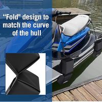 Pare-chocs de quai pour jet ski 14 x 6 x 3,2 pouces avec cordons élastiques 2x 18,5 pouces, fabriqué en Chine Hubei