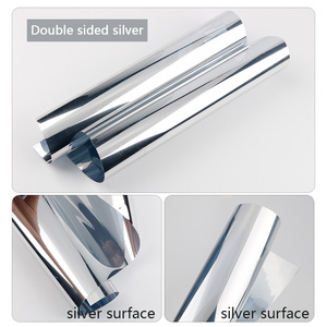 Silver Static <strong>Cling</strong> Decorative <strong>Window</strong> <strong>Film</strong> Transparent <strong>Window</strong> Glass <strong>Films</strong> for Office/home Decoration - Product Image 3