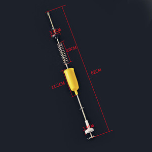 Varilla de suspensión para lavadora de 62 cm con amortiguador de resorte y barra de equilibrio para accesorios de lavadora - Product Image 1