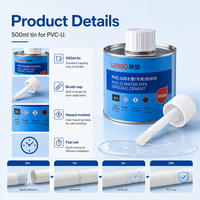 LESSO Haute Qualité Résistance à la Corrosion Sanitaire Plastique Tuyau Pvc Eau Solvant Ciment 100 500ml