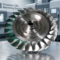 Hélice en acier inoxydable usinée CNC de haute précision à 5 axes pour pompe à eau, bateau et jet ski