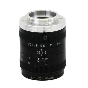 Hướng dẫn sử dụng ống kính tầm nhìn máy công nghiệp 10MP 50mm 2/3 "F2.4 C-Mount cố định cho thiết bị điện tử tiêu dùng 0.012% bước sóng 420-1000nm - Product Image 2