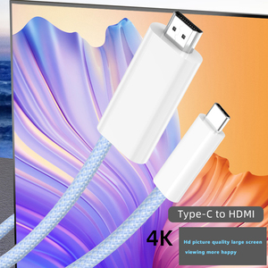 Câble 4K USB C pour <span class=keywords><strong>HDMI</strong></span> Compatible avec Thunderbolt 3/4 pour <span class=keywords><strong>iPad</strong></span> pour iPhone 15 pour MacBook Pro/AirGalaxy Series Dell HP - Product Image 4