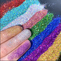 Poudre de paillettes holographiques laser arc-en-ciel en vrac, super scintillante, ultra fine, pour nail art, résine, shaker, loisirs créatifs, maquillage de scène