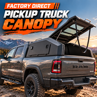 Capot rigide incliné en acier pour camionnette avec fenêtre pour Jeep Gladiator JT 4x4 tout-terrain