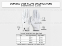 Guantes de Golf de Piel Cabretta de Excelente Calidad, Ligeros, Suaves y Transpirables, Unisex, de Secado Rápido, Anti-UV, para Deportes al Aire Libre