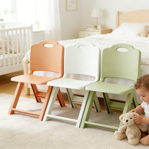 كرسي تعليمي للأطفال قابل للطي ومحمول من البلاستيك، تصميم عصري وآمن للاستخدام في غرفة النوم وغرفة المعيشة، مناسب للاستخدام الداخلي والخارجي - Product Image 1
