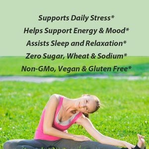 Capsules d'extrait d'ashwagandha OEM ODM, soutient le stress quotidien, soutient l'énergie et l'humeur, aide au sommeil et à la relaxation, végétalien, sans OGM - Product Image 3