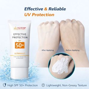Crema Protectora con FPS 50+/PA++++, Solución de Triple Acción que Rellena y Fortalece la Barrera Cutánea, Fábrica de Cosméticos - Product Image 1