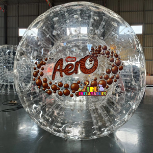 Barato 3M PVC grandes adultos hámster Zorb bola 2,5 m tamaño humano inflable Zorbing bola rodante con logotipo para <span class=keywords><strong>alquiler</strong></span> <span class=keywords><strong>de</strong></span> fiesta - Product Image 1