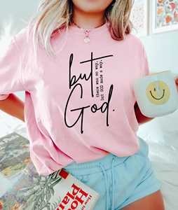 Camiseta OEM ODM But God, Regalos Cristianos para Mujeres, Ropa Cristiana, Camisetas Cristianas para Mujeres, Prendas con Base de Fe - Product Image 5