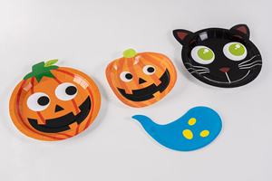 Nampan Sajian Tengkorak Seram 6 Lubang Warna Putih Tulang untuk Pesta Halloween dan Dekorasi Rumah Hantu - Product Image 3