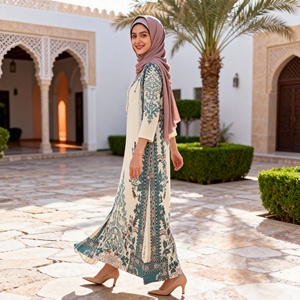 Premium Crushed Wrinkles Resistant Modest New Design Trendy Abaya <b>for</b> <b>Muslim</b> <b>Women</b> <b>Dress</b> Custom Wholesale Supplier - Product Image 4