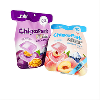 Sachets d'emballage alimentaire personnalisés découpés sur mesure, de forme irrégulière, imprimés en héliogravure, en OPP+MCP, couleur personnalisée, pour bonbons et snacks gélifiés, type pochette stand-up