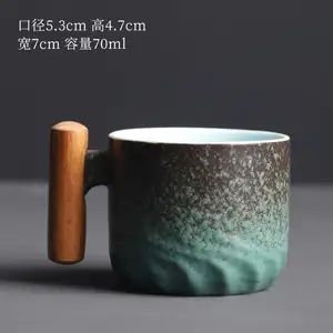 Tazza in porcellana con impugnatura tazze personalizzate caffè in ceramica creativa con Logo