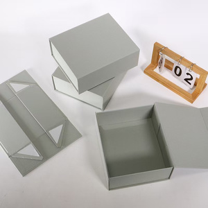 Từ Sang Trọng Tùy Chỉnh Màu Đen Cứng Nhắc Hộp Giấy Flap Mẫu Gấp Hộp Quà Tặng Bao Bì Hộp Với Nam Châm Đóng Cửa - Product Image 2