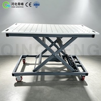 Table de soudage à fonction de levage, en acier, hauteur réglable, avec option d'outils de serrage, table de travail de soudage certifiée CE ISO, fabrication chinoise