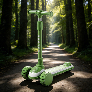 Trottinette pour enfants à 3 roues de haute qualité, pliable, avec roues en PU, éclairage lumineux et musique, pour les tout-petits et les enfants de 3 à 12 ans - Product Image 5