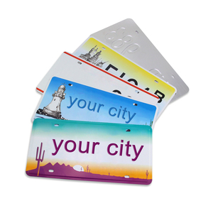 Personalizar <span class=keywords><strong>Qatar</strong></span> aluminio en relieve sublimación matrícula en blanco matrícula de coche con entrega rápida - Product Image 3