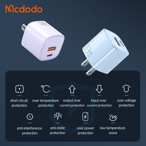 Nuevo colorido 33W PD GaN cargador de pared tipo USB A + USB C carga rápida EE. UU. <span class=keywords><strong>Mini</strong></span> cargador de pared para teléfonos móviles <span class=keywords><strong>iPhone</strong></span> 14 Redmi samsung - Product Image 5