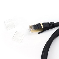 Kabel Patch Ethernet RJ45 CAT8 Berkecepatan Tinggi 10 Gbps dengan Konduktor Tembaga Terlindung dan 8 Konduktor
