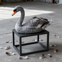 Modèle de cygne animatronique en acier réaliste - Décoration d'oiseau réaliste pour les jardins, les centres commerciaux, les expositions en plein air/intérieur (personnalisable)