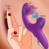 Puissant Vibromasseur à Succion Clitoridienne pour Femme, Stimulateur Clitoridien Torsadé à Doigt, Jouets Sexuels pour Femmes Adultes