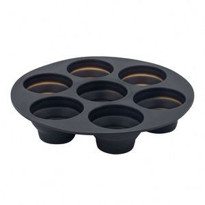 Cross-Border Best-Selling 7-Hole Foldable Round Diy Multi-Hole Cake Food-Grade Silicone Baking <b>Mold</b> - Product Image 4