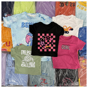 Children's <b>T</b>-<b>Shirts</b> Mixed Colors Assorted Designs Summer Wear for Kids Ages 0-12 Years Fashion Style Top Collection - Product Image 1