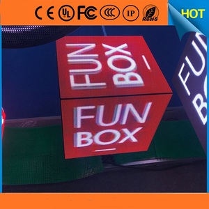 Hangend Plafond <span class=keywords><strong>4</strong></span> Of 5 Zijden Led Kubus Scherm Scherm Full Color Indoor Winkelcentrum Winkel Reclame Display Led Bord Panelen - Product Image 6