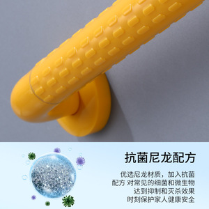 Bathroom <b>Handrail</b> For Elderly 304 <b>Stainless</b> <b>Steel</b> Plastic Nylon Anti Slip Shower Toilet Corridor Safety Rail 200kg Load Capacity - Product Image 5