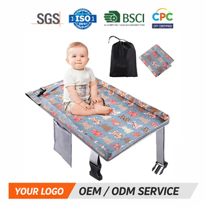 Estensore Portatile Pieghevole per Sedile <span class=keywords><strong>Aereo</strong></span> con Poggiapiedi per Bambini 2-4 Anni, Letto per Bambini in Poliestere - Product Image 1