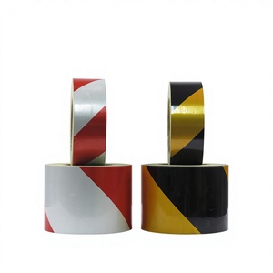 Rood-witte reflecterende brand- en vloerwaarschuwingstape, niet-markerende PET-<span class=keywords><strong>tape</strong></span>, 50m lengte, <span class=keywords><strong>2</strong></span>-50cm breedte opties - Product Image 2