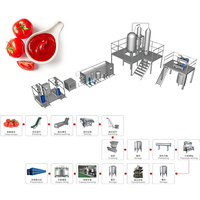 Ligne de transformation industrielle complète de tomates de qualité supérieure personnalisée, machine entièrement automatique pour la fabrication de purée de tomates