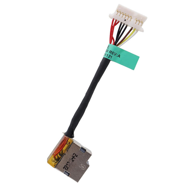 120W DC-in Power Jack Cable 799751-S50 858021-001 Replacement for HP Omen 15-AX 15-BC 17-W 17-AB 15-AX033DX 15-BC513TX Black