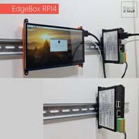 OpenEmbed Industrial Raspberry PI IOT Gateway Quad-Core A72 Modbus RS485 WIFI (4G Opcional) CAN SCADA PLC Controlador HMI 4GB RAM