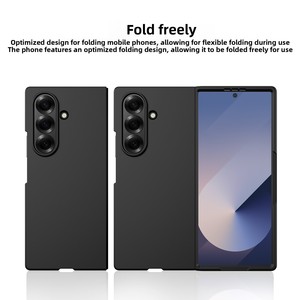 เคสโทรศัพท์พับได้สำหรับ Samsung ZFold ลด 30% ดีไซน์เรียบง่าย สีพื้นเคลือบสีพ่น ทนทานต่อการตกกระแทก จัดส่งข้ามประเทศ - Product Image 3