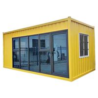 Casa Container Prefabbricata di Lusso 20ft 40ft in Legno e Acciaio con Pannelli Sandwich per Uso Alberghiero, Design Smontabile a Basso Costo