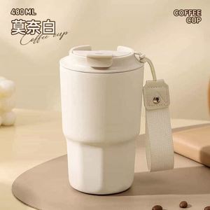 304 Stainless Steel <b>Coffee</b> Mug Portable Car Thermos Business Office Gift Dual-Drink Mug - Product Image 5
