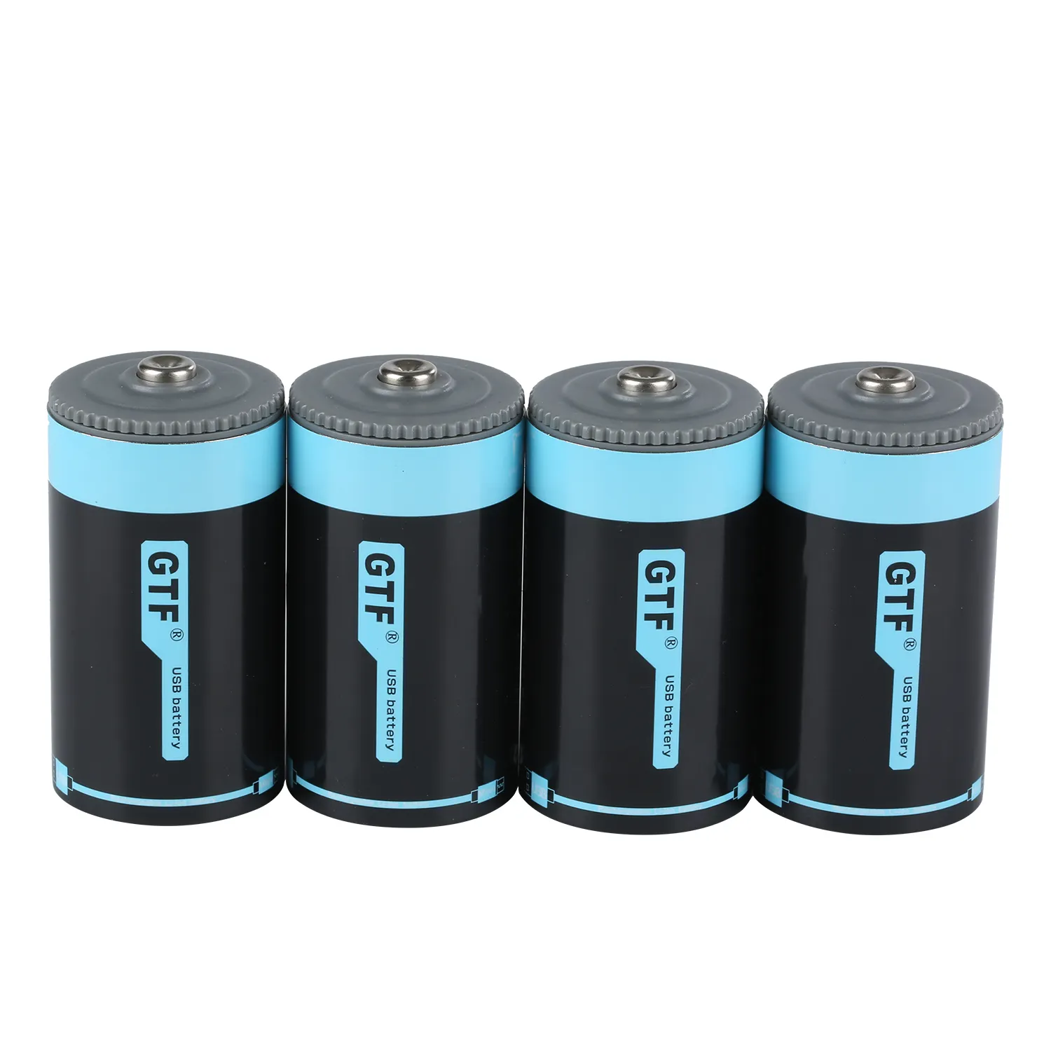 D size USB 1.5V 7500mwh 5000mAh rechargeable lithium battery capacity double triple D battery lithium-ion battery with USB ch